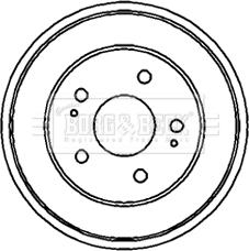 Borg & Beck BBR7150 - Тормозной барабан autospares.lv