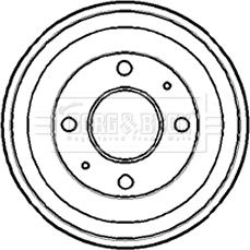 Borg & Beck BBR7111 - Тормозной барабан autospares.lv