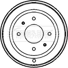 Borg & Beck BBR7131 - Тормозной барабан autospares.lv