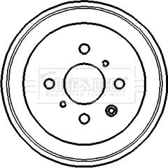 Borg & Beck BBR7120 - Тормозной барабан autospares.lv