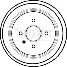 Borg & Beck BBR7127 - Тормозной барабан autospares.lv