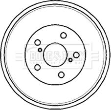 Borg & Beck BBR7179 - Тормозной барабан autospares.lv