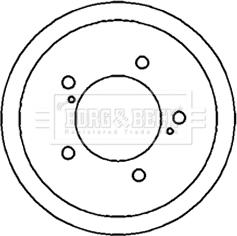 Borg & Beck BBR7178 - Тормозной барабан autospares.lv