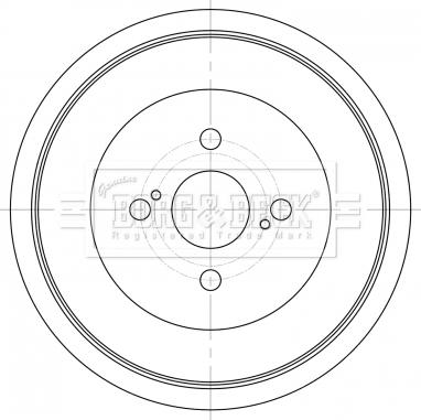 Borg & Beck BBR7262 - Тормозной барабан autospares.lv