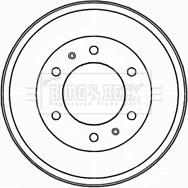 Borg & Beck BBR7209 - Тормозной барабан autospares.lv