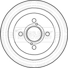 Borg & Beck BBR7219 - Тормозной барабан autospares.lv