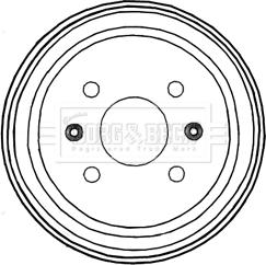 Borg & Beck BBR7228 - Тормозной барабан autospares.lv