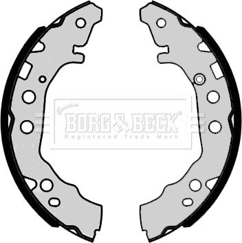 Borg & Beck BBS6454 - Комплект тормозных колодок, барабанные autospares.lv