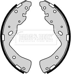 Borg & Beck BBS6453 - Комплект тормозных колодок, барабанные autospares.lv