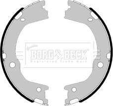 Borg & Beck BBS6466 - Комплект тормозов, ручник, парковка autospares.lv