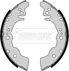 Borg & Beck BBS6402 - Комплект тормозных колодок, барабанные autospares.lv