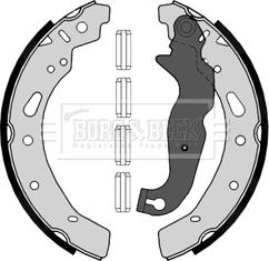 Borg & Beck BBS6407 - Комплект тормозных колодок, барабанные autospares.lv