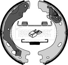Borg & Beck BBS6412 - Комплект тормозов, ручник, парковка autospares.lv