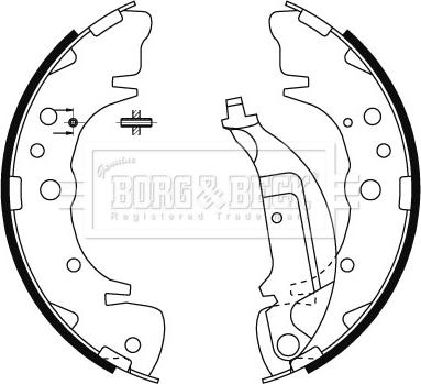 Borg & Beck BBS6483 - Комплект тормозов, ручник, парковка autospares.lv