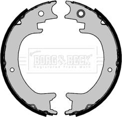 Borg & Beck BBS6476 - Комплект тормозов, ручник, парковка autospares.lv