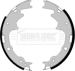 Borg & Beck BBS6472 - Комплект тормозных колодок, барабанные autospares.lv