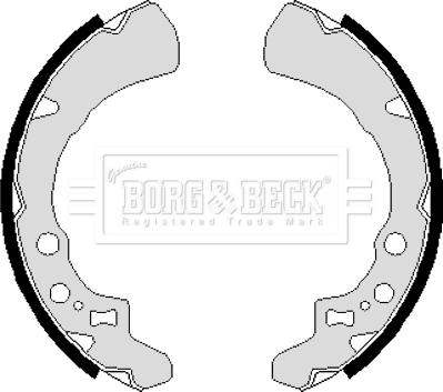 Borg & Beck BBS6099 - Комплект тормозных колодок, барабанные autospares.lv