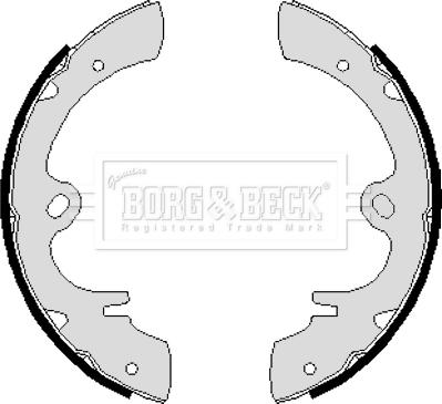 Borg & Beck BBS6096 - Комплект тормозных колодок, барабанные autospares.lv