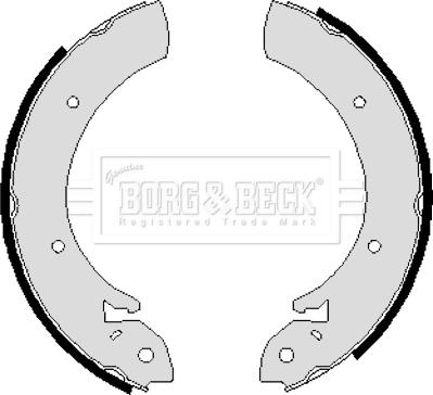 Borg & Beck BBS6055 - Комплект тормозных колодок, барабанные autospares.lv