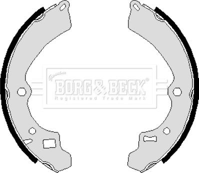 Borg & Beck BBS6069 - Комплект тормозных колодок, барабанные autospares.lv