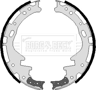 Borg & Beck BBS6003 - Комплект тормозных колодок, барабанные autospares.lv