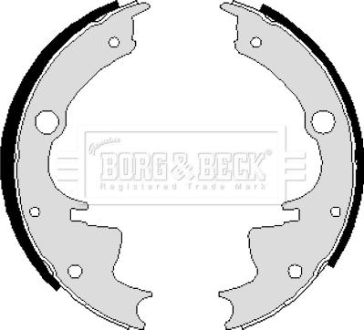 Borg & Beck BBS6025 - Комплект тормозных колодок, барабанные autospares.lv