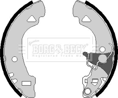 Borg & Beck BBS6079 - Комплект тормозных колодок, барабанные autospares.lv