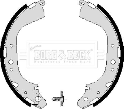 Borg & Beck BBS6193 - Комплект тормозных колодок, барабанные autospares.lv