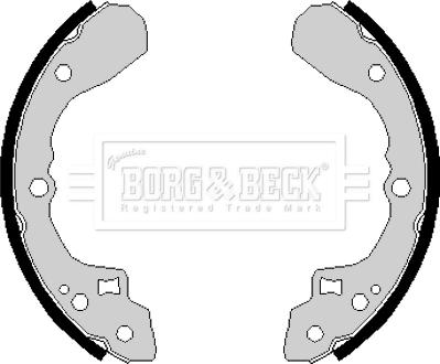 Borg & Beck BBS6145 - Комплект тормозных колодок, барабанные autospares.lv