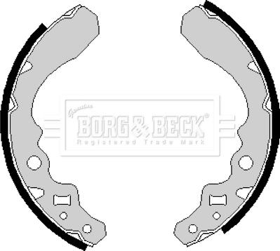 Borg & Beck BBS6152 - Комплект тормозных колодок, барабанные autospares.lv