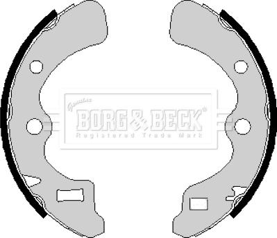 Borg & Beck BBS6169 - Комплект тормозных колодок, барабанные autospares.lv