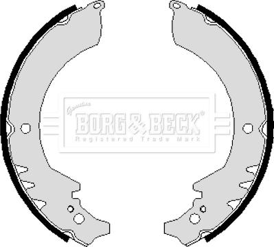 Borg & Beck BBS6109 - Комплект тормозных колодок, барабанные autospares.lv