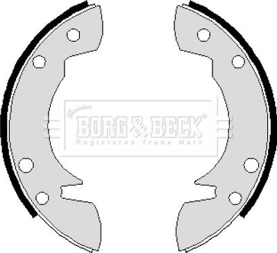 Borg & Beck BBS6106 - Комплект тормозных колодок, барабанные autospares.lv