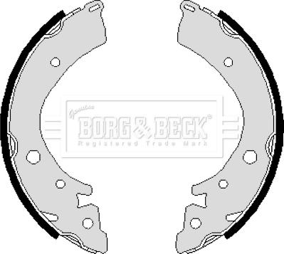Borg & Beck BBS6116 - Комплект тормозных колодок, барабанные autospares.lv