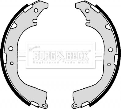 Borg & Beck BBS6182 - Комплект тормозных колодок, барабанные autospares.lv