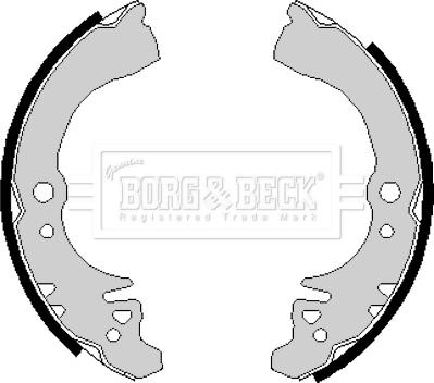 Borg & Beck BBS6139 - Комплект тормозных колодок, барабанные autospares.lv