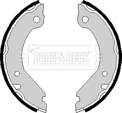 Borg & Beck BBS6134 - Комплект тормозов, ручник, парковка autospares.lv