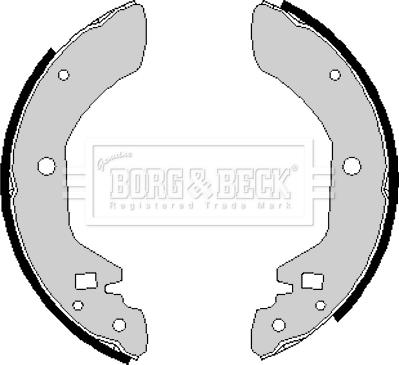 Borg & Beck BBS6126 - Комплект тормозных колодок, барабанные autospares.lv