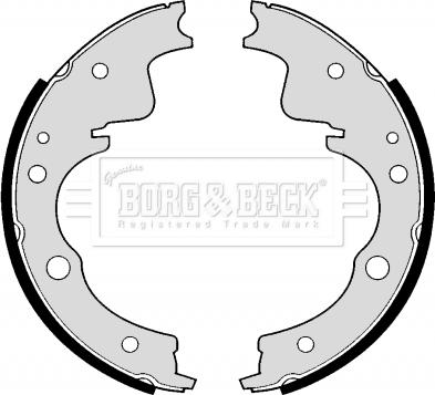 Borg & Beck BBS6175 - Комплект тормозных колодок, барабанные autospares.lv