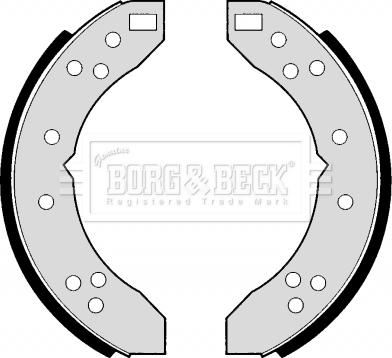 Borg & Beck BBS6171 - Комплект тормозных колодок, барабанные autospares.lv