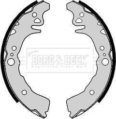 Borg & Beck BBS6390 - Комплект тормозных колодок, барабанные autospares.lv