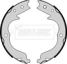 Borg & Beck BBS6398 - Комплект тормозов, ручник, парковка autospares.lv