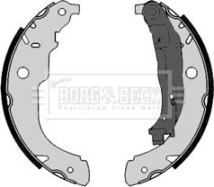 Borg & Beck BBS6366 - Комплект тормозных колодок, барабанные autospares.lv