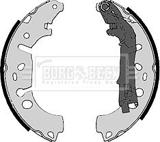 Borg & Beck BBS6368 - Комплект тормозных колодок, барабанные autospares.lv