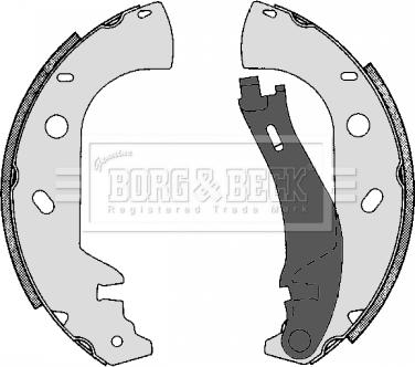 Borg & Beck BBS6301 - Комплект тормозных колодок, барабанные autospares.lv