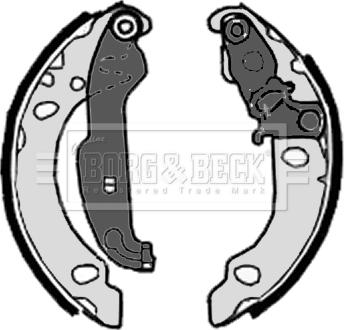 Borg & Beck BBS6319 - Комплект тормозных колодок, барабанные autospares.lv