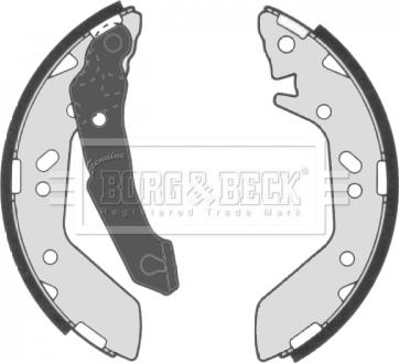 Borg & Beck BBS6311 - Комплект тормозных колодок, барабанные autospares.lv