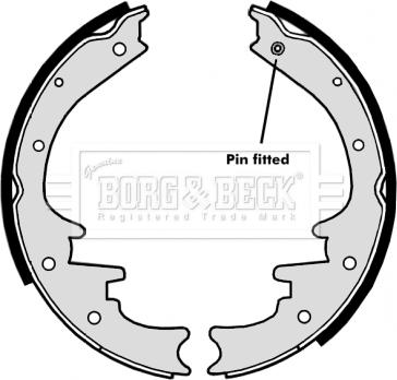 Borg & Beck BBS6318 - Комплект тормозных колодок, барабанные autospares.lv