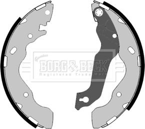 Borg & Beck BBS6385 - Комплект тормозных колодок, барабанные autospares.lv