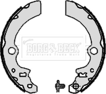 Borg & Beck BBS6333 - Комплект тормозных колодок, барабанные autospares.lv